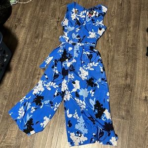 Vince Camuto blue floral romper